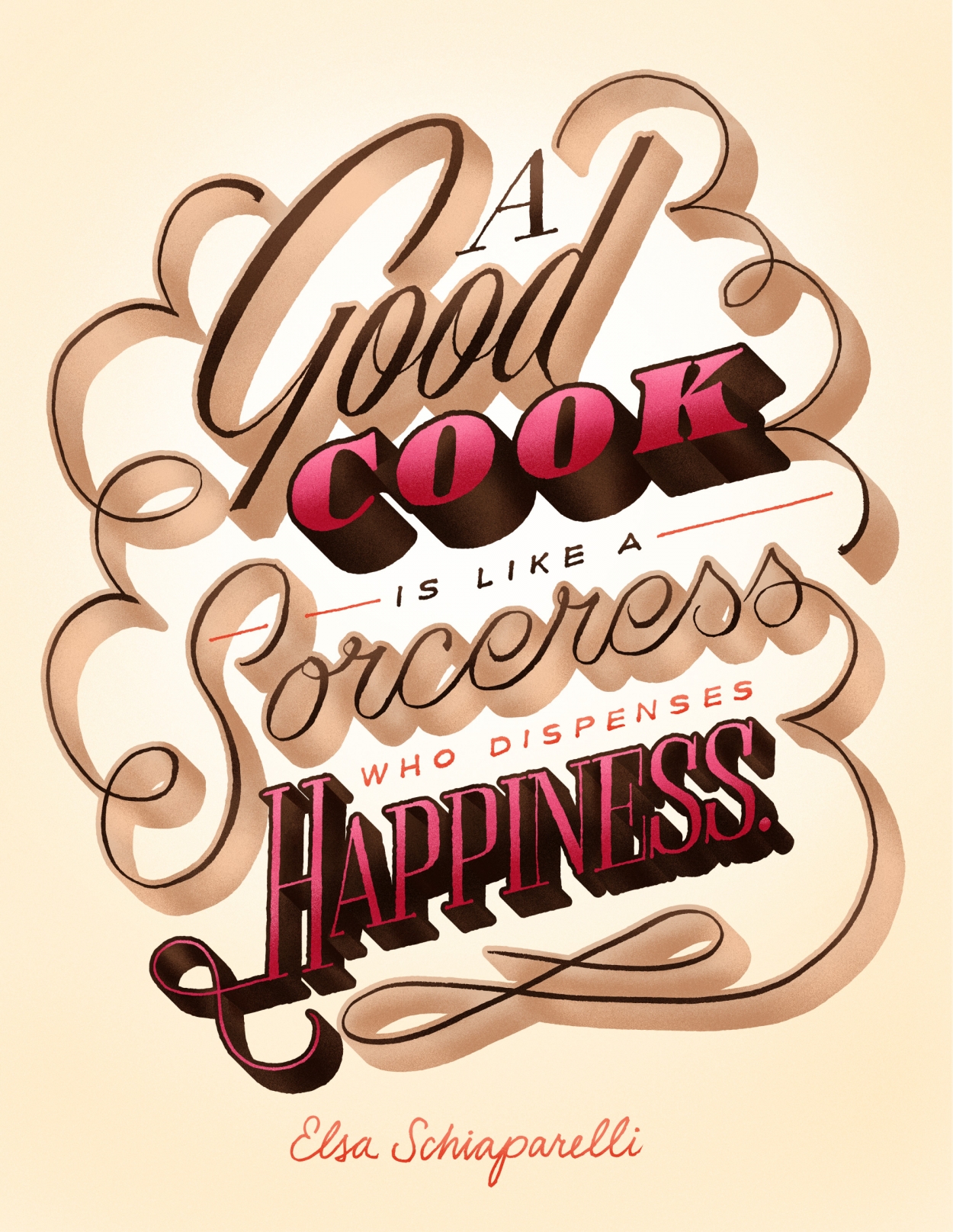 A Good Cook is like a Sorceress who dispenses Happiness - Woman's Day - Friends of Type